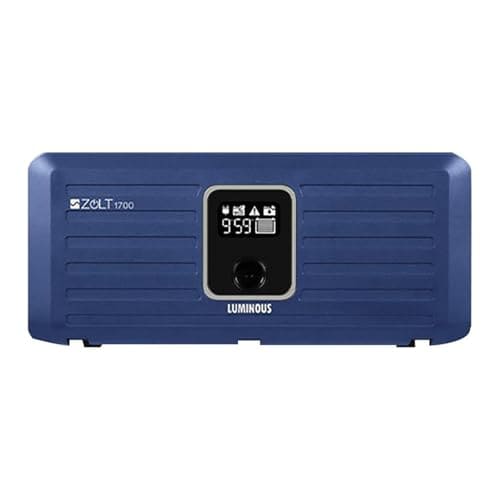 Best Overall: Luminous Zolt 1700 Pure Sine Wave Inverter Ideal for Home,Office & Shops | 1500VA Inverter | Reliable Power Backup | High Performance| Smart Display | Easy Installation | 36 Months Warranty