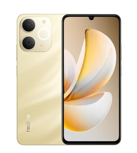 Best Overall: realme P4 Lite Smartphone, 4GB RAM, 128GB Storage, Beach Gold