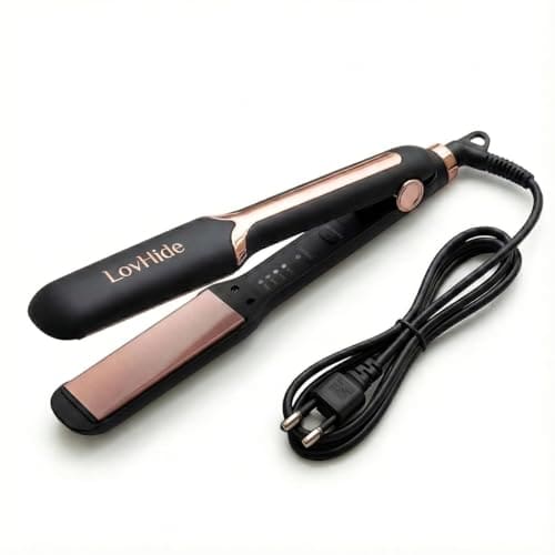 Best Overall: LovHide Professional Hair Straightener for Women | Ceramic Tourmaline Plates | Fast Heating | High Temperature | Suitable for All Hair Types